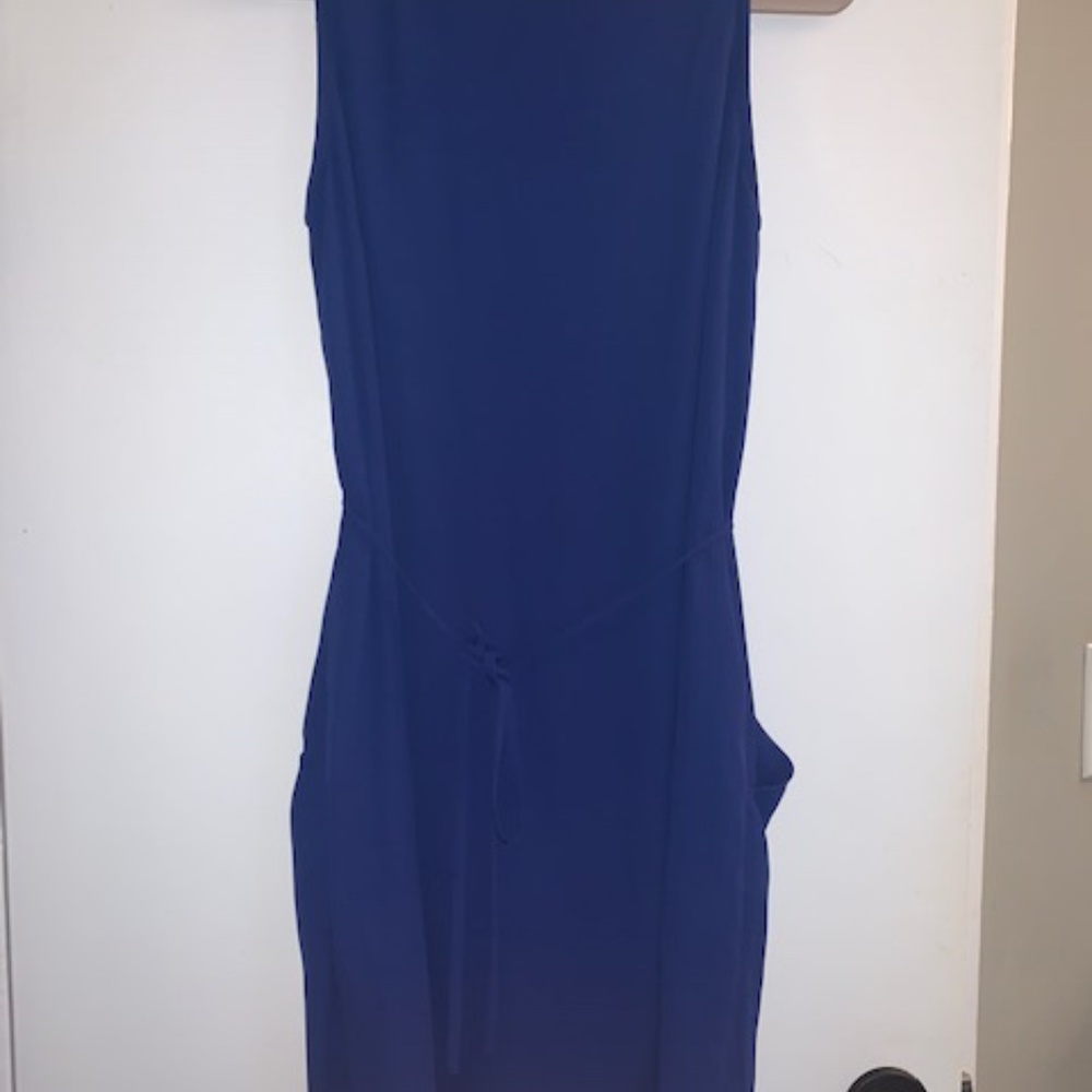 Bar lll Blue short Dress, pockets; small, empire waist, macys dress - Picture 3 of 4
